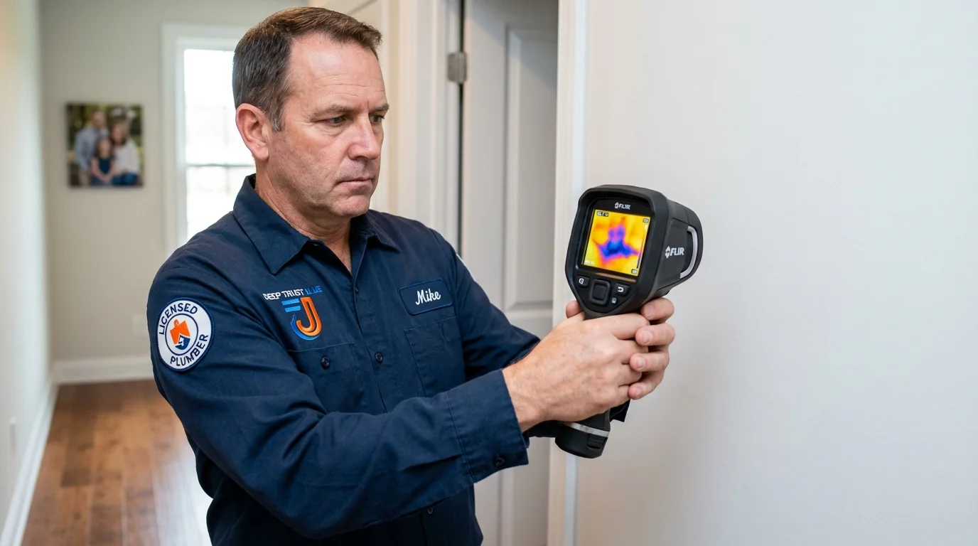 Thermal imaging leak detection by Johns Plumbing LLC in La Plata